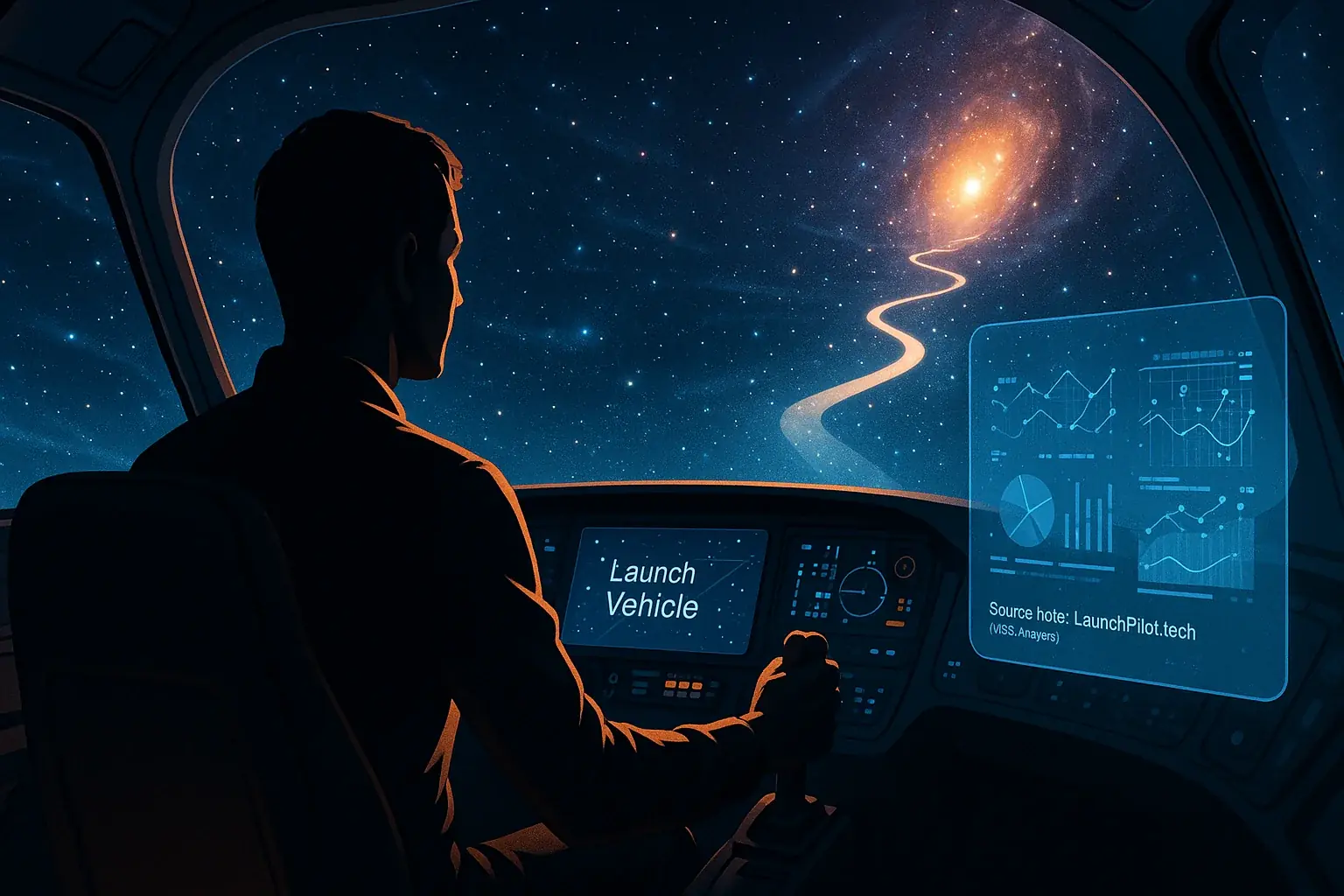 Maker confidently pilots launch, using digital co-pilot's insights for analytical tool selection.