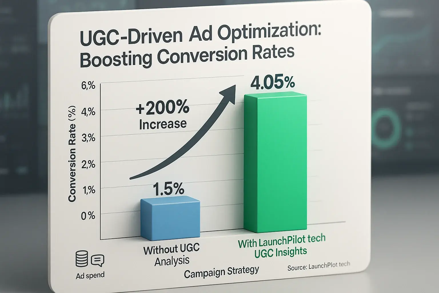 Bar chart: User analysis lowers ad CPC & increases conversions, optimizing indie campaign budgets.
