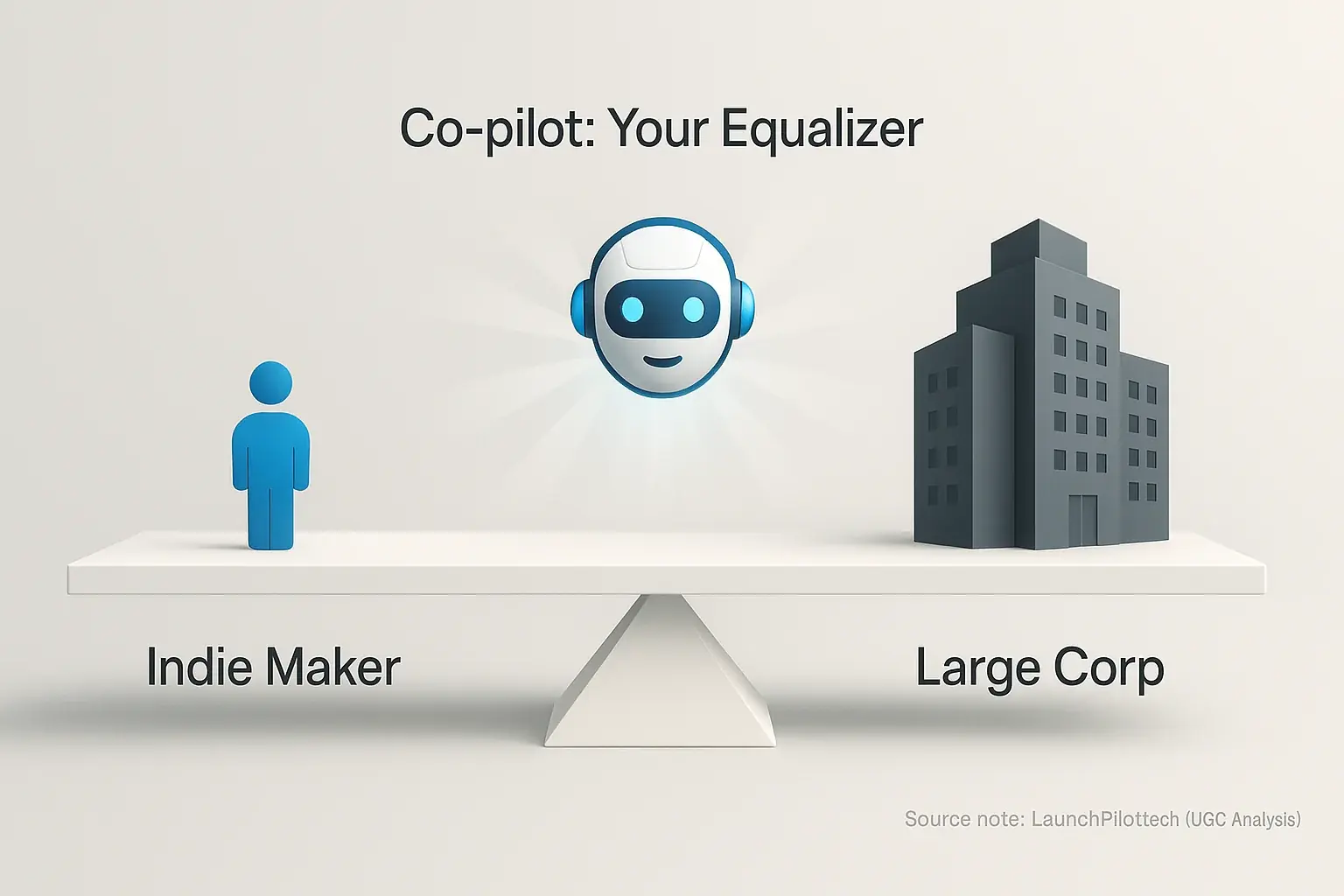 Analytical Co-pilot, the equalizer, bridges the gap for solo creators to level with large corporations.